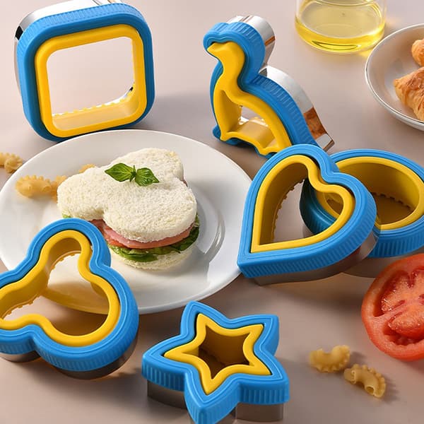 Sandwich- och kexformset, grönsaksfruktsandwich Square