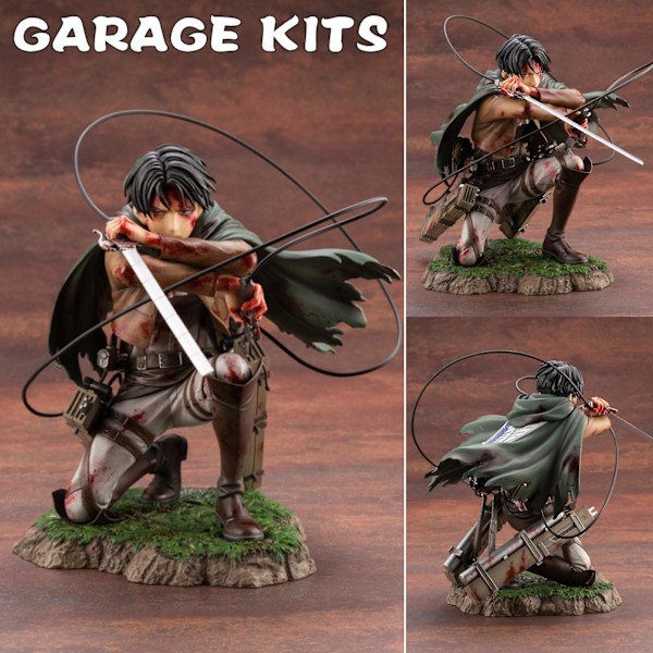Attack On Titan Levi Ackerman PVC Figur Anime Action Figur Modell Legetøj Ny
