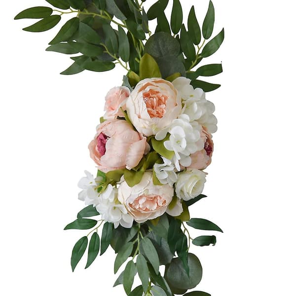 2 stk kunstige blomster bryllup velkomstkort dekorasjon bryllupsbue bryllupsbakgrunn