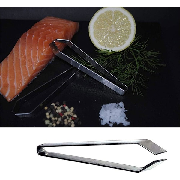 Fiskekrok-tang i rustfritt stål, profesjonelle tang for fjerning av fiskebein