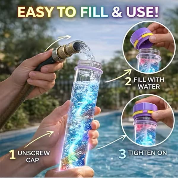 Lysende Regnbue LED Vandpistol – Lysende Legetøjspistol til Udendørs Sommerleg