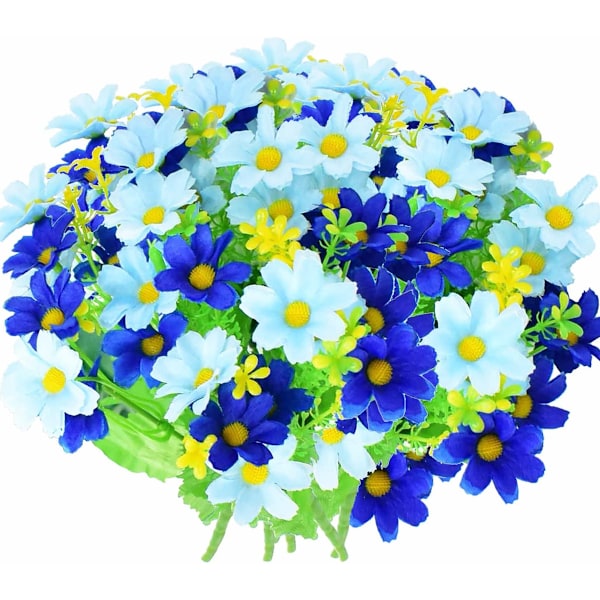 6 Buketter Kunstige Blomster Udendørs UV-Resistente Falske Blomster