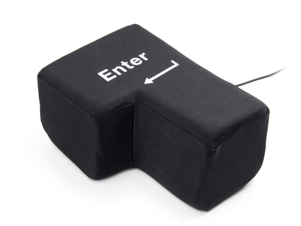Afreagerings pude Big Enter Key sort black one size