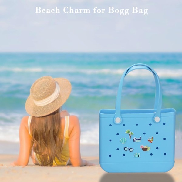 Anpassad baseball Bogg Bag Charm för strandväskor Dekoration Bogg Bag Tillbehör kompatibel med Bogg Bags och andra Tote Bags Mors dag presenter 5