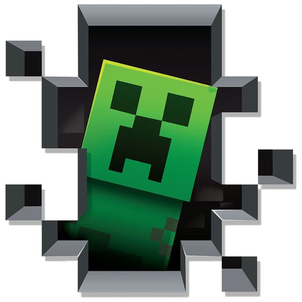 Creeper-seinätarra, Minecraft pakenee