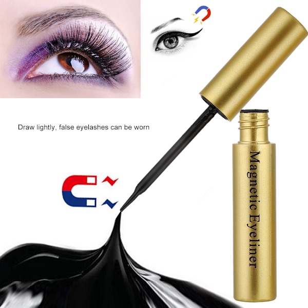 Magneettinen nestemäinen eyeliner, pitkäkestoinen, ei leviä, nestemäinen eyeliner-kynä (Kultainen nestemäinen eyeliner)