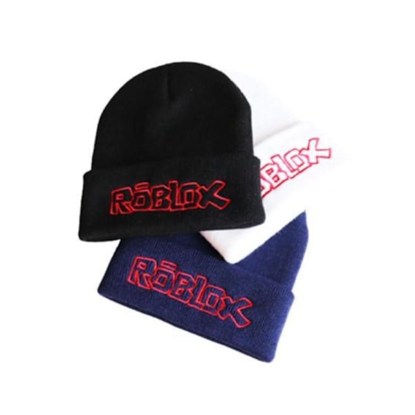 Roblox Keps Mössa Bobble Hat, Mössa för Barn Svart Black Svart