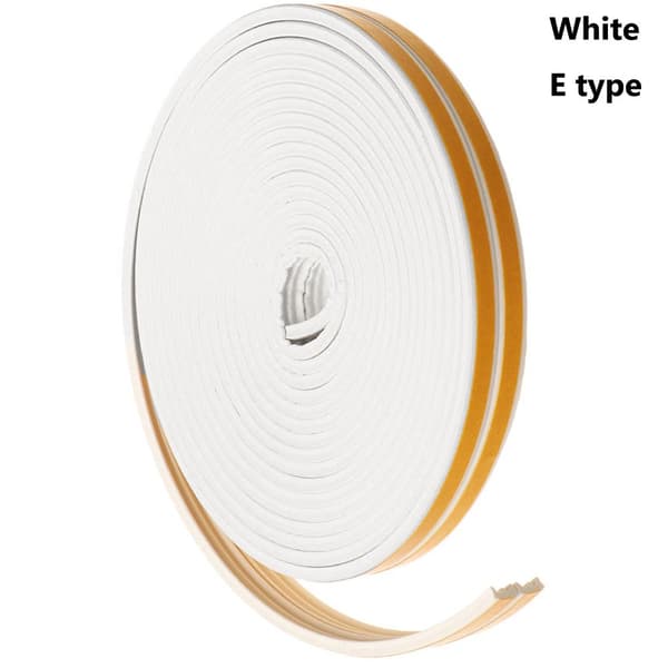 5 / 10m Tätningslist Fönster Dörr Utdragslucka VIT 5M E Vit Vit Vit White 5m-E
