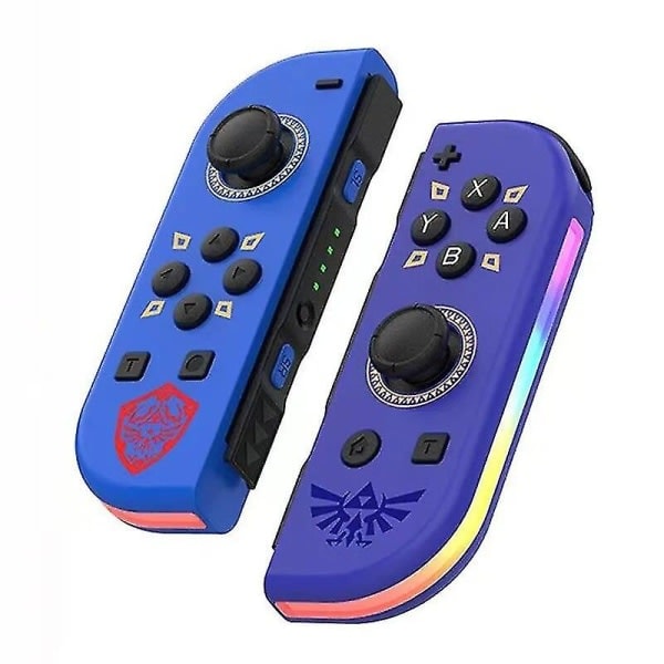 Trådlös Handkontroll Kompatibel med Nintendo Switch, OLED, Lite Gamepad Joystick (L/R) Ersättning med RGB Höger Zelda