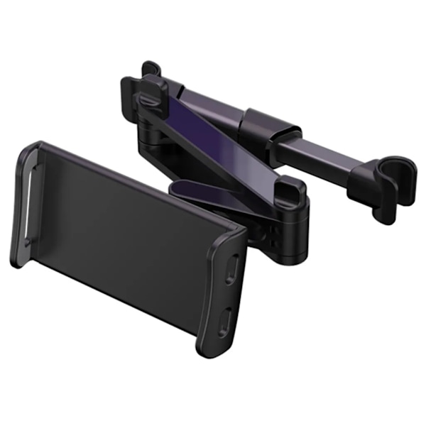 Foldbar bil nakkestøtte telefon/iPad holder 360° drejelig