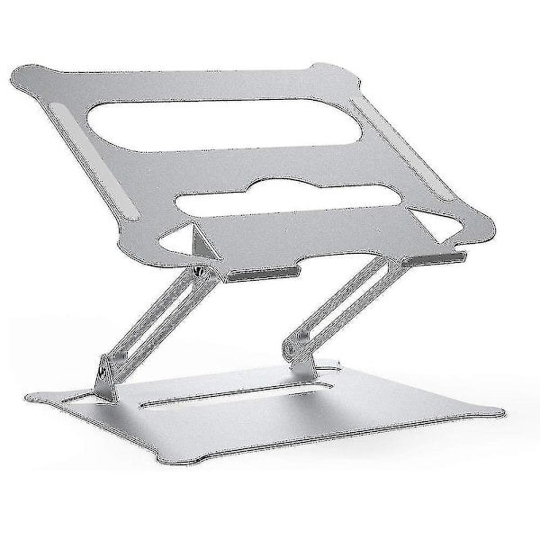 Justerbart bærbart laptopstativ i aluminiumslegering, foldbar og bærbar til Macbook-laptopstativ, sort