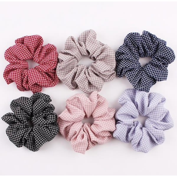 24st hår Scrunchies, hårsnoddar, hårband, Hårband Rockabilly flerfärgad