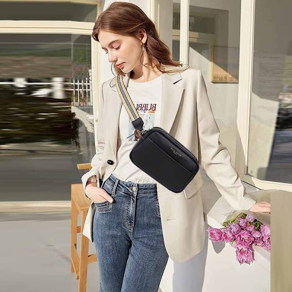 Crossbody taske til damer med bred rem