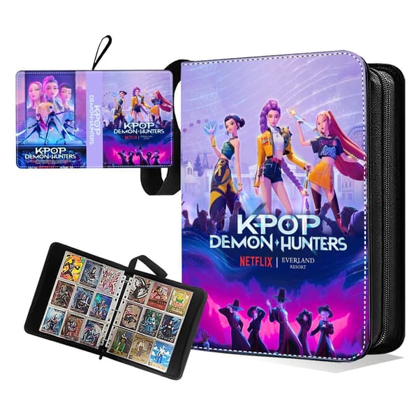 K-POP Witch Hunter Girl Group Shaka Boy Group Kortalbum Dragkedja Kort Lösblad Samlarbok 4-panel transparent page