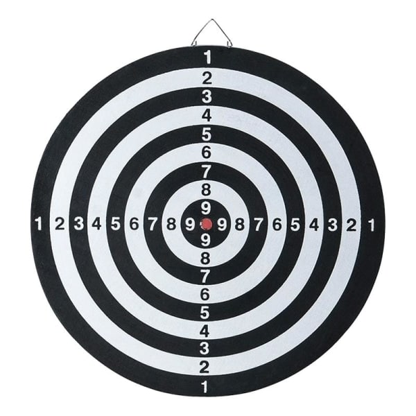 Darttavla med 6 pilar - Piltavla - Dart Svart