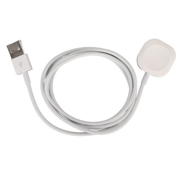 Kello Apple Watch Series 8 7 6 5 4 3 2 1 SE:lle Kannettava USB-magneettinen langaton kellon latauskaapeli kotiin, matkoille ja toimistoon Valkoinen