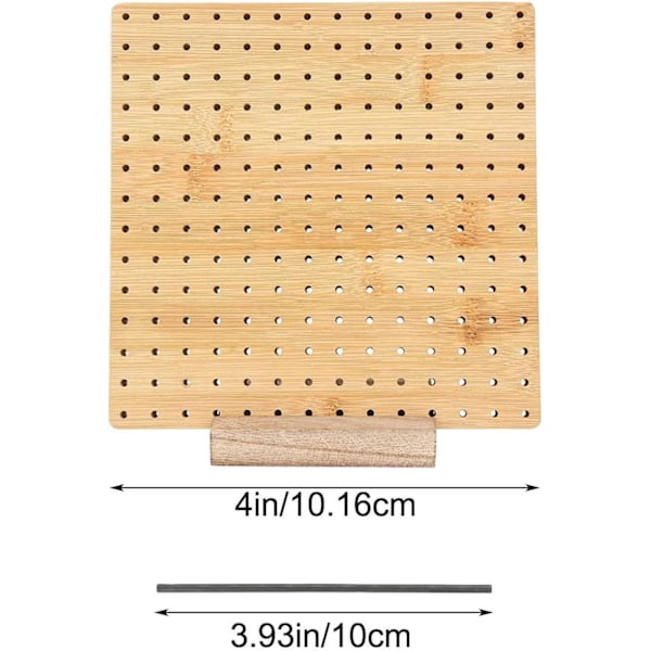 Hæklet gave til bedstemors firkantelskere - Bambus blokeringsbræt til strikning Hækling