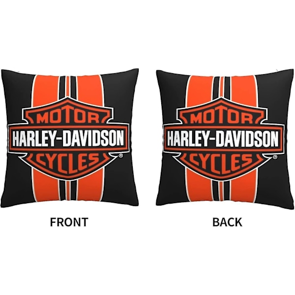 Bløde pudebetræk, Harley Davidson () Dekorativt stort firkantet vaskbart pyntepudebetræk til stue, sofa, soveværelse, hjem, bil
