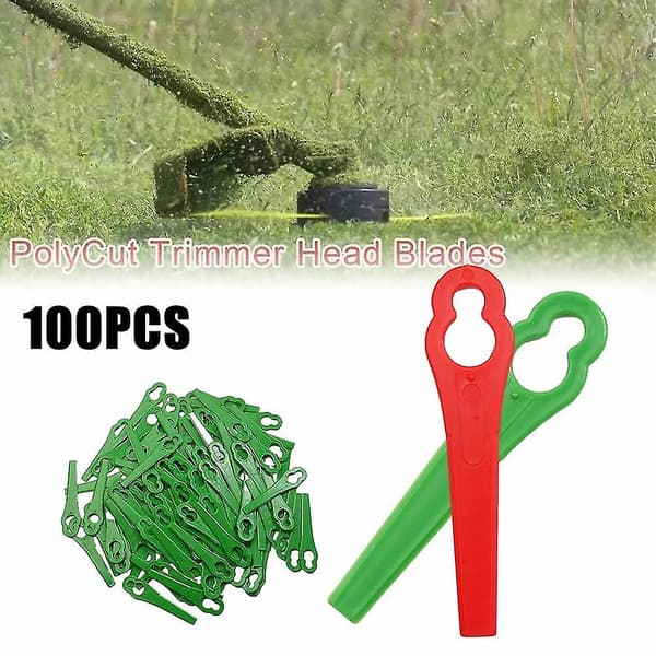 100 stk. erstatningstrimmer Einhell plast hageplenkantklipper gress Einhell hagearbeid Red