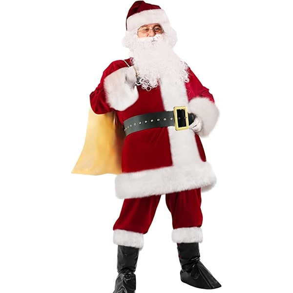 1 XXL Jultomte Kostume Santadragt Voksne Mænd Sa,ZQKLA