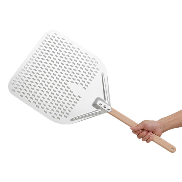 12/14 tommer aluminium pizzaspade med langt T-håndtag E