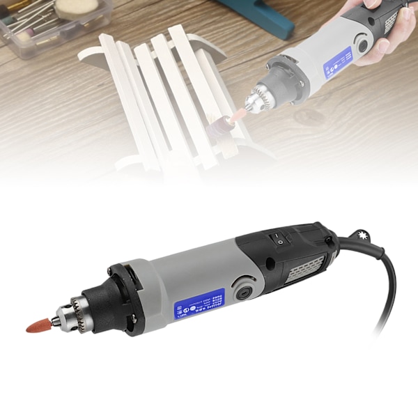 400W Elektrisk Dremel Slibeværktøj Boremaskine 6 Hastigheder Variabel Hastighed Rotationsværktøj EU-stik 220V[mo]