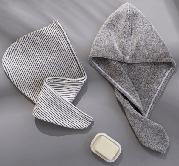 Bambu Hårhåndklæde Wrap 2-pak, Mikrofiber Hårtørrer