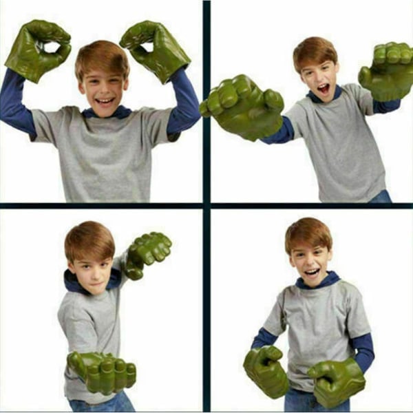 Hulk Smash Hands Avengers Cosplay Mjuk Leksak Dockor Handskar Ett Par Fest Leksak Present