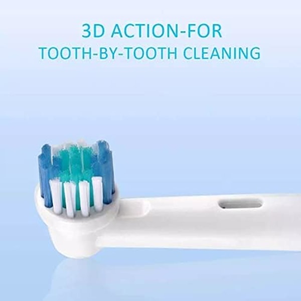 Tandbørstehoveder kompatible med Braun Oral B elektriske tandbørster (8-pak)[mo]