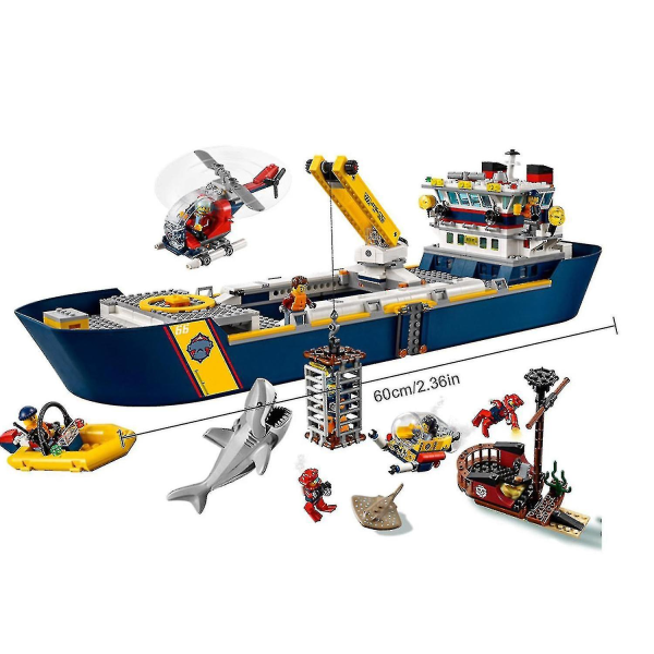 11617 City Ocean Research Vessel Exploration Base Set Kompatibel [DmS] i lager