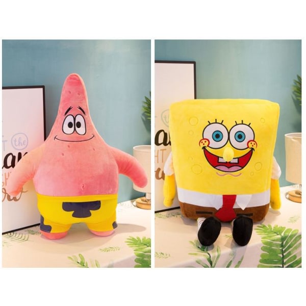 Svampebob Firkant Patrick Stjerne Kosedyr Plysjleke 35cm dukke Svampebob Firkant Svampebob Firkant