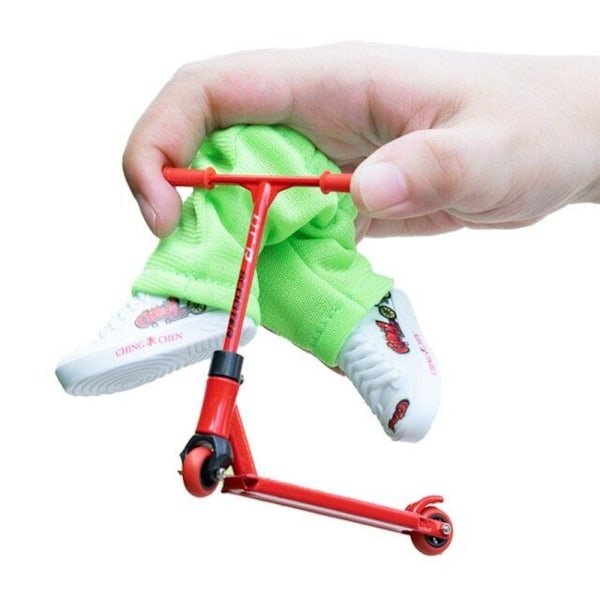 Finger Scooter Set Liten Finger Skateboard RÖD Red