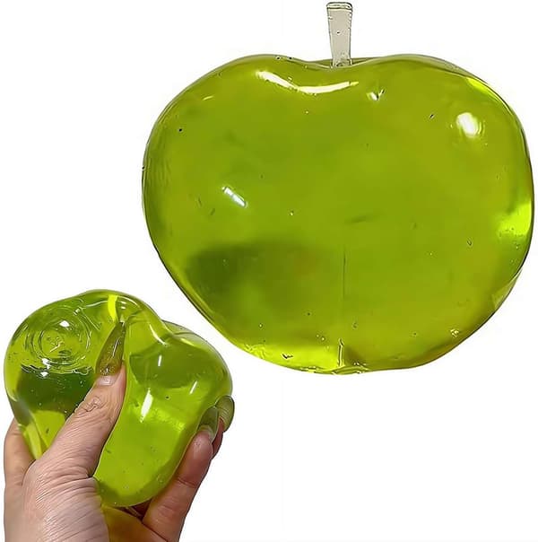 Grønt Eple Squishy Klar Squishy Stressavlastning Angstavlastning for Barn og Voksne green