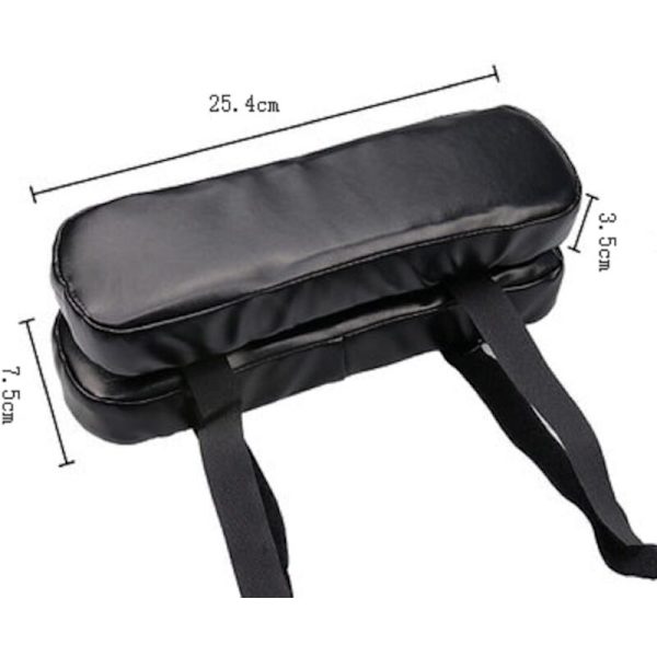 Pakke PU Armlænspuder, Albuestøtte, Albuepude, Memory Foam Armlæn til Kontorstol og Gamingstol, Stol Armpude (Sort)