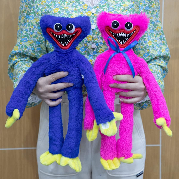 Kissy Missy Plysjleketøy, Huggy Wuggy Kosedyr, Poppy Playtime Spill Plysj for Fans, Gave til Barn Bursdag Jul Nyttår (Rosa)
