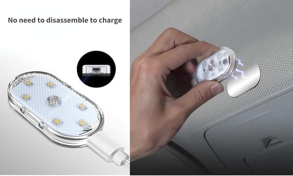 trådløse LED-lys for bilinteriør, LED-lys for bilinteriør