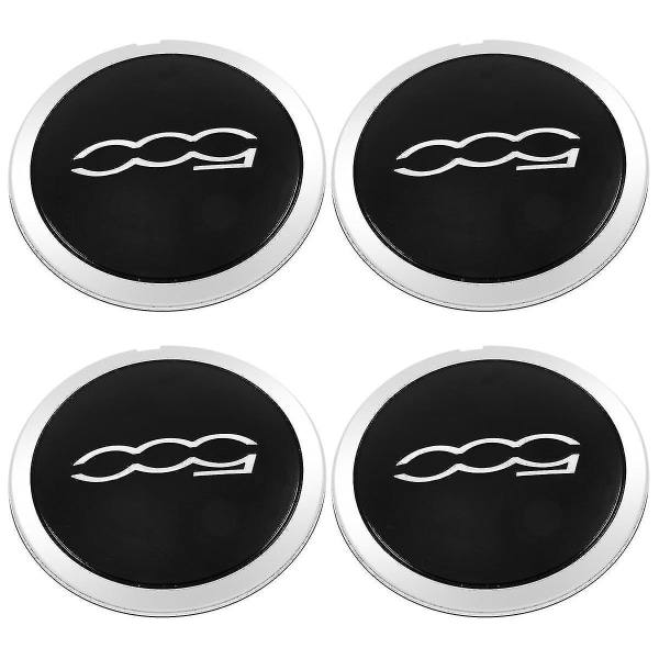 4 st 133 mm navkapslar för Fiat 500-hjul Center navkapslar Set 68078419AC 68078421AC Kåpa Silver 51884863