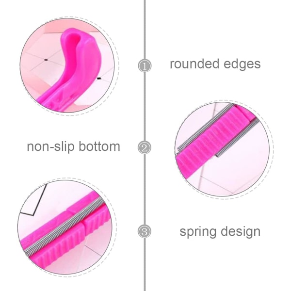 Skyddsöverdrag för konståkningsblad Skridskoskydd Justerbara elastiska skridskoskydd för konståkning (rosa rosa) (2 st)