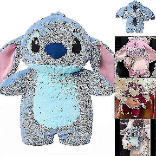 Varmtvandsflaske Blød Vinter Plys Varm Håndtaske Hjem Vandfyldningsgaver Funktion Strawberry Bear