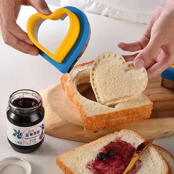 Sandwich- och kexformset, grönsaksfruktsandwich Square