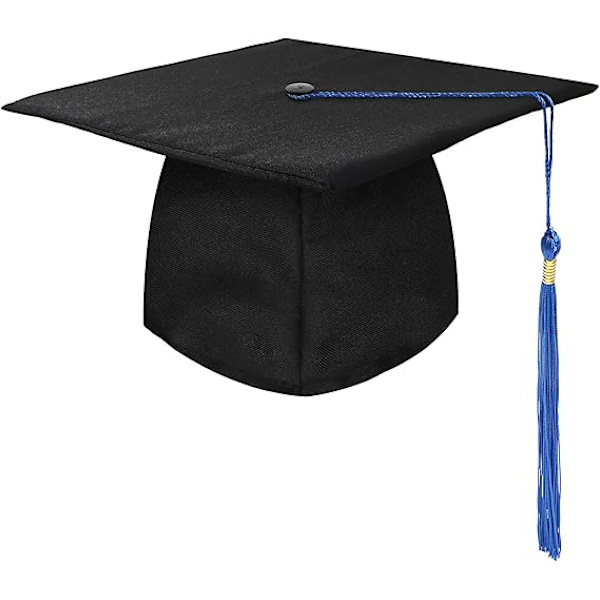 Unisex studenterhue, justerbar studenterhue studenterhue til