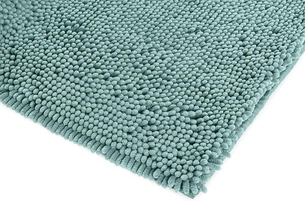 Amazon Basics Halkfri badrumsmatta i mikrofiber, 50 x 80 cm, grön