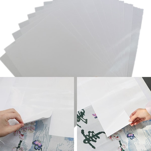 5/10/20/50 stk Non-Stick dobbeltsidet release-beskyttelse DIY Diamantmaleri Tilbehør Udskiftning - WELLNGS null - A5