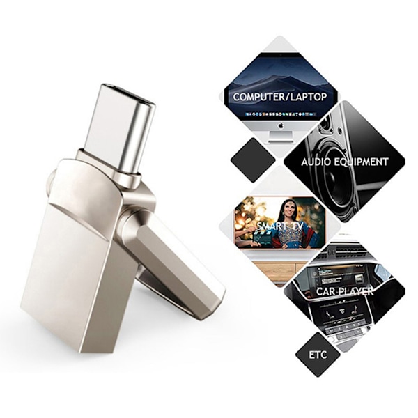 Mini Type C Ultra Dual USB -muistitikut USB 3.0 & Type C -muisti