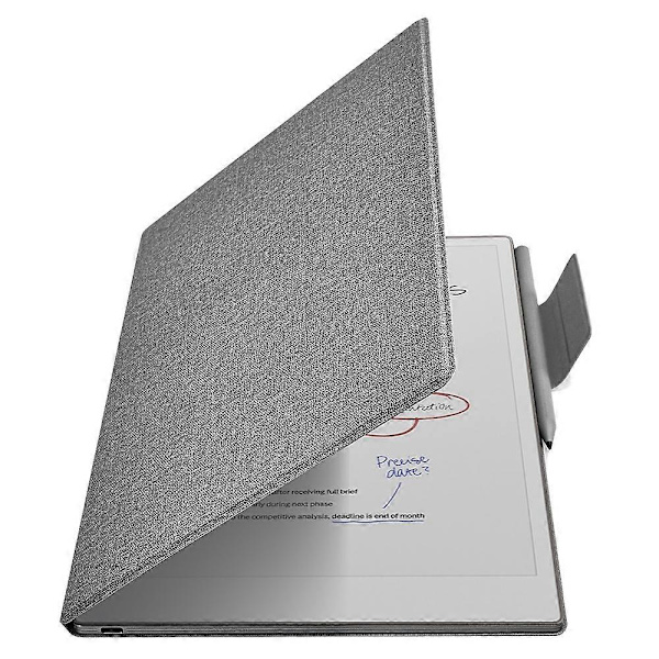 Beskyttende etui til ReMarkable Paper Pro - PC PU Læder, Magnetisk, Penholder, Auto-Væk/Sleep Multicolor Multicolor Grey