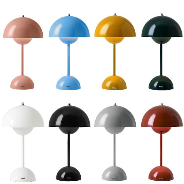 Nordisk Dansk Blomknopp bordslampa (uppladdningsbar) Red