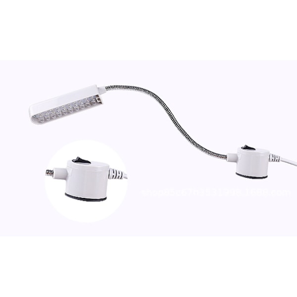Ompelukoneen LED-valo magneettisella kiinnitysalustalla ja joutsenkaulalla 10/20 L 20 lights EU plug