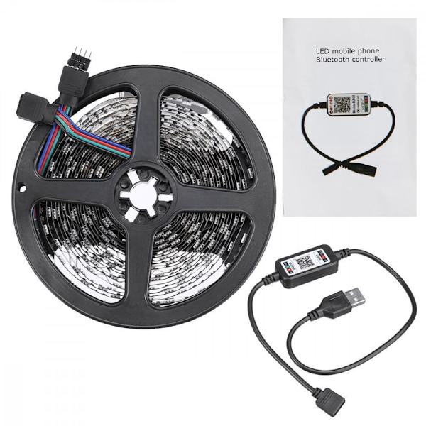 Flexibel 5m RGB LED-strip / Ljusslinga / LED-strip Bluetooth APP Multicolor multicolor