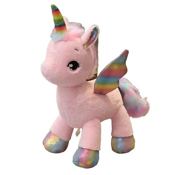 Enhörningsdröm Regnbåge Högkvalitativt Plyschleksak - 40/60/80CM rosa pink 40cm