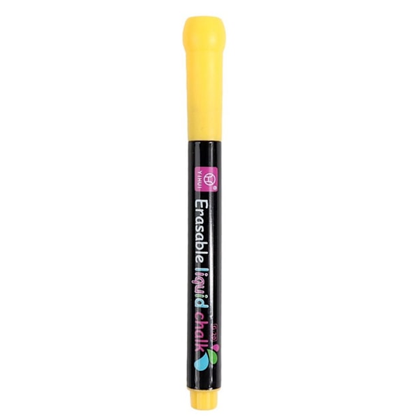 Flydende kridtpensel Whiteboard Penna GUL Gul Yellow Yellow